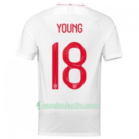 Camisolas de Futebol Inglaterra Young 18 Equipamento Principal Copa do Mundo 2018 Manga Curta